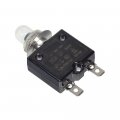 Alveytech 20a 50vdc 125 250vac Push-button Reset Circuit Breaker With Metal Threaded Collar And Rubber Boot 20 Amp Overload
