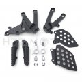 Httmt Mt390-018- Black Front Rider Foot Pegs Bracket Compatible With Cbr600rr Rr 2007-2011