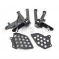Httmt Mt390-018- Black Front Rider Foot Pegs Bracket Compatible With Cbr600rr Rr 2007-2011