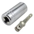Premium Universal Silver Steel Socket Adapter Extension 53 X 25mm