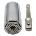 Premium Universal Silver Steel Socket Adapter Extension 53 X 25mm