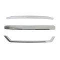 Front Bumper Hood Grille Upper Chrome Molding 3 Pcs Replacement For Silverado 1500 2016-2018 