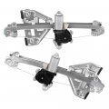 Ocpty Rear Driver And Passenger Side Power Window Regulator W Motor Compatible With 2011-2014 For Buick Regal Set Of 2