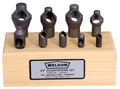 Set Of 9 Weldon 82a Countersink Tools W Wooden Block 