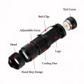 Red Light Flashlight Mini Led Zoomable Single Mode Torch For Hunting Night Observation Astronomy Aviation 3 Pack