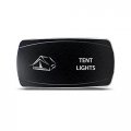 Ch4x4 Rocker Switch Tent Lights Symbol Horizontal Green Led
