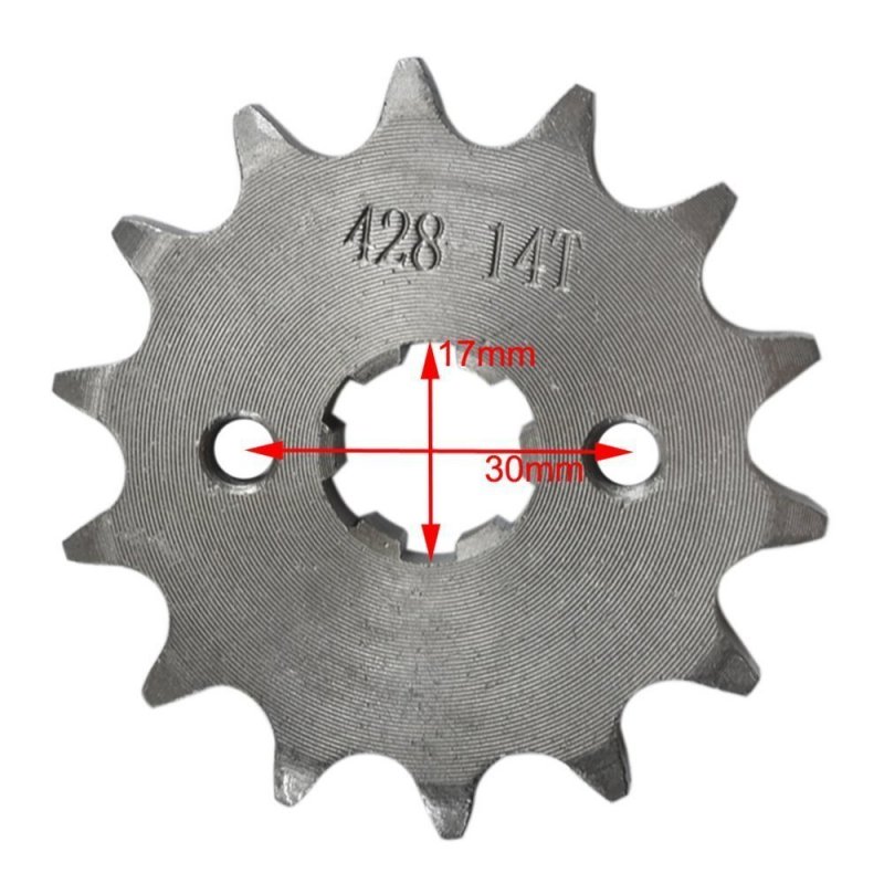 Wphmoto Countershaft Sprocket For 14-teeth 428 Chain Size