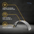 Recpro Trailer Steel Fender 16 Gauge Round And Flat Top Diamond Smooth Design Made In Usa Smooth 10 X 32 13