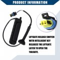 Hihaha No 15106857 Trunk Liftgate Tailgate Release Switch Button For Chevy Suburban 1500 2007-2014 Cadillac Escalade Esv Rear