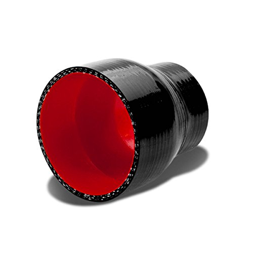 25 Inches To 2 75 Straight Turbo Intercooler Intake Piping Coupler Reducer Silicone Hose Black Red