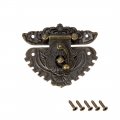Uxcell 1 Set Wood Case Chest Box Rectangle Clasp Closure Hasp Latches Bronze Tone 69 X 59mm