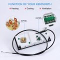 Heavy Duty Climate Control Module 599-5511 Hvac Replacement For Kenworth W900 C500 T300 T600a T800 2002 2003 2004 2005 2006