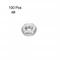 Uxcell Hex Nuts 4 -40 Fine Thread Hexagon Nut Stainless Steel 304 Pack Of 100