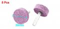 Uxcell Grinding Polishing Round 30mm Dia Head Mounted Pointed Stone 5pcs