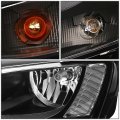 Auto Dynasty Black Housing Clear Corner Headlight Lamps Tool Kit Compatible With Vw Jetta Sedan Mk6 A6 11-17