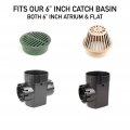 Premium 6 Inch Outdoor Round Flat Drain Grate Cover Fits All Sewer Pipe Fittings Also Triple Wall Corrugated Landscape Nds