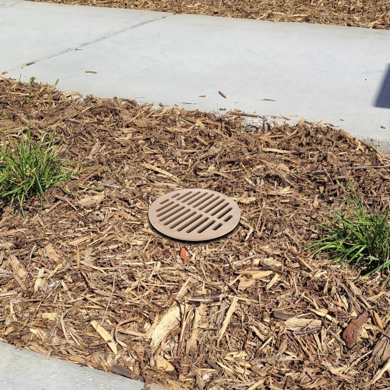 Premium 6 Inch Outdoor Round Flat Drain Grate Cover Fits All Sewer Pipe Fittings Also Triple Wall Corrugated Landscape Nds