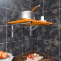 Boeray 8 Folding Shelf Bracket 304 Stainless Steel Triangle Wall Mount Support Heavy Duty Paint Bench Table Brackets 90 Degree 