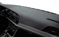 Yingchi Black Leather Car Tray Dashboard Cover Dash Pad Mat For Skoda Karoq 2018-2021