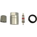 Nissan Sentra Xterra 2009 Tire Pressure Monitoring System Service Set With Metal Valve Core Threaded Sleeve Plastic Gray Cap