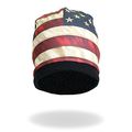 Hot Leathers American Flag Beanie Black One Size 