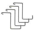 Hyloft 00682 Add-on Storage Hook Accessory For Model 625 And 651 Hammertone 4-pack
