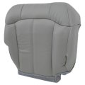 Front Passenger Side Bottom Replacement Seat Cover Pewter Gray Microfiber Leather For Chevy Silverado Tahoe Suburban Avalanche 