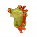 3d Peep Frog Car Decoration Cute Porcelain Sticker For Rearview Mirror Desk Corner And Computer Ornament Funny Gift Lovers Size 