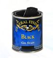 General Finishes Blh Gel Stain Half Pint Black 