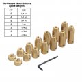Nicecnc Motorcycle 28 Pack Reusable Brass Wheel Spoke Balance Weights Refill Kits For Super Moto Dual Sport Metric Cruisers