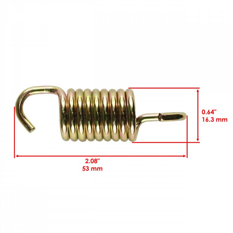 Caltric 2x Exhaust Muffler Spring For Polaris Ranger 800 Efi 4x4 6x6 2010 2011