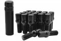 20 Pc Black 14x1 5b Spline Tuner Conical Lug Bolts 28 Mm Factory Length Wheel Lugs 2 Keys For Audi Bmw Mercedes Benz Volkswagen 