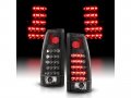 Amerilite For 1988-1999 Chevy Gmc Full Size C K Pickup Truck Tahoe Suburban Black Housing Led Replacement Tail Lights Assembly