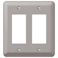 Devon 2 Rocker Wall Plate Pewter 