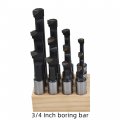 Waltyotur Boring Bar Set 3 4 Inch Bars For Lathe Or Milling Machines 12-pack