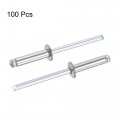 Uxcell Blind Rivets 304 Stainless Steel 4mm Diameter 16mm Grip Length Silver 100pcs