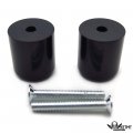 Httmt- Usmt220-003-bk-nologo- Cnc Aluminum Billet Bar End Black Compatible With Suzuk Hayabusa Gsx1300r 99-16