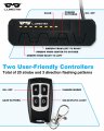 Amber Grille Strobe Light Kit For Trucks 8 Pack High Intensity Led Emergency Warning Lights With Controller Surface Mount Side