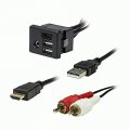 Carxtc Car Radio Usb Hdmi And Aux Retention Harness Replace Input Port When Installing A New Stereo 3 Foot Long Cables 