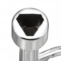 Uxcell 53mm Length 13mmx8mmx2mm Zinc Alloy Triangle Electrical Cabinet Key Pack Of 4