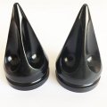 Smt-cnc Billet Ben Hur Spike Bar Ends For Universal Bike Black B075vmb9fy 