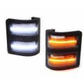 Partsmojo 2pc White Amber Side Mirror Led Lamp Daytime Running Light For 2008 2009 2010 2011 2012 2013 2014 2015 2016 F250 F350