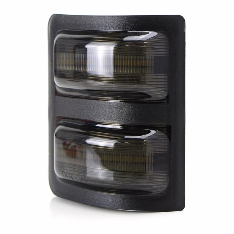 Partsmojo 2pc White Amber Side Mirror Led Lamp Daytime Running Light For 2008 2009 2010 2011 2012 2013 2014 2015 2016 F250 F350