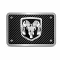 Ipick Image For Ram 3d Logo Billet Aluminum 2x2 Inch Tow Hitch Cover Ram1500 Ram2500 Carbon Fiber