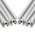 Tsnamay 4pcs T Slot 2020 Aluminum Extrusion European Standard Anodized Linear Rail For Cnc 3d Printer Parts Silver 300mm 11 81 