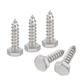 Hex Head Lag Screws Bolts 30pcs 1 4 X 304 Stainless Steel Partial Thread Wood 