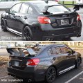 2pc Two Rear Wing Spoiler Stabilizer Replacement For Subaru Impreza Wrx Sti 2011 2012 2013 2014 Black
