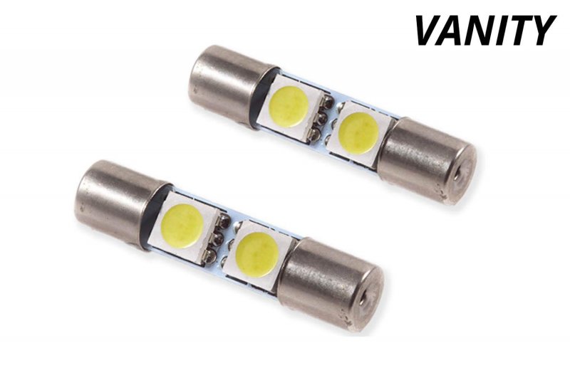Diode Dynamics Vanity Light Leds For Subaru Crosstrek 2019-2023 Pair 28mm Fuse Smf1 Cool White 6000k