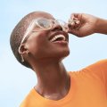 Round Z87 1 Certified Safety Glasses Anti Fog Blue Light Blocking Medium Lilac Rx Friendly Uv Free Impact Resistant 