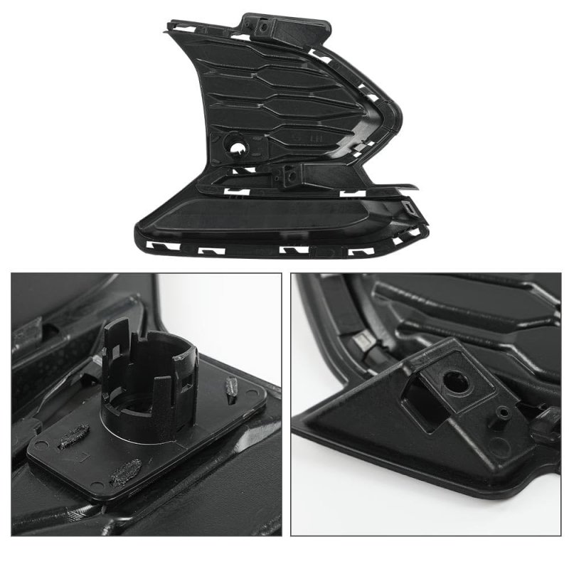 Front Bumper Grill Fog Light Cover With Hole For Chevy Equinox Rs 2021 2022 2023 Left Side Glossy Black Abs Part Number